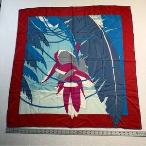 Vintage Grès Paris Foulard Scarf, 100% Silk, Made in Italy, 33”x33”